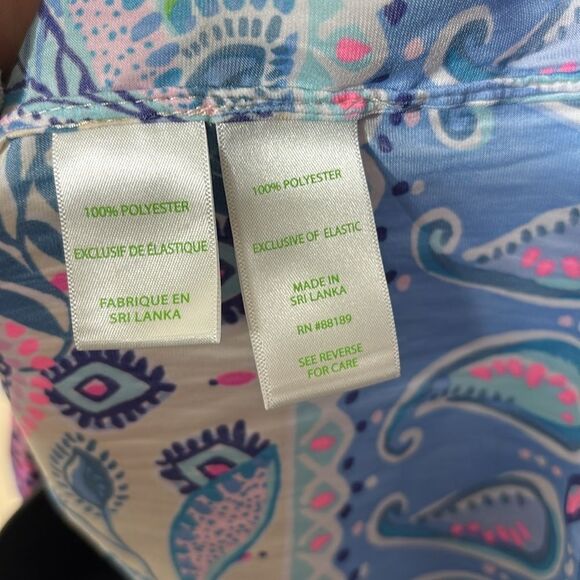 Lilly Pulitzer nevie off shoulder macadamia haute colorful vibrant summer - Picture 5 of 5